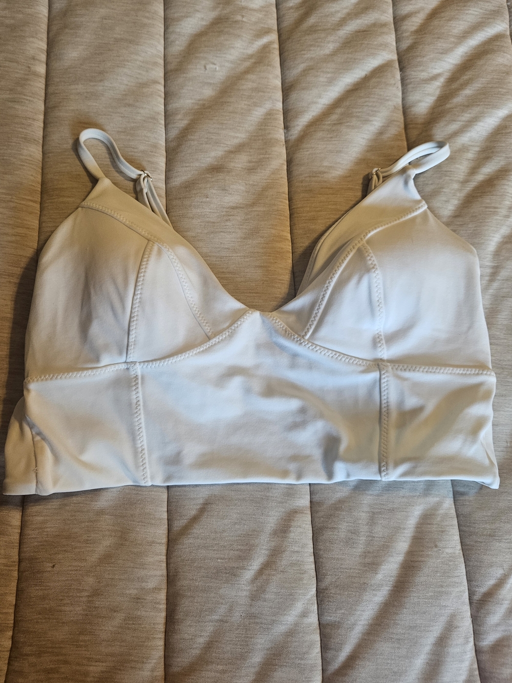 Everyday Wireless Swim Top VS- White